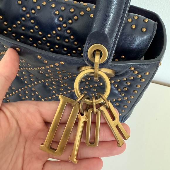 CHRISTIAN DIOR Medium Studded Supple Lady Dior Bag - Picture 4 of 11